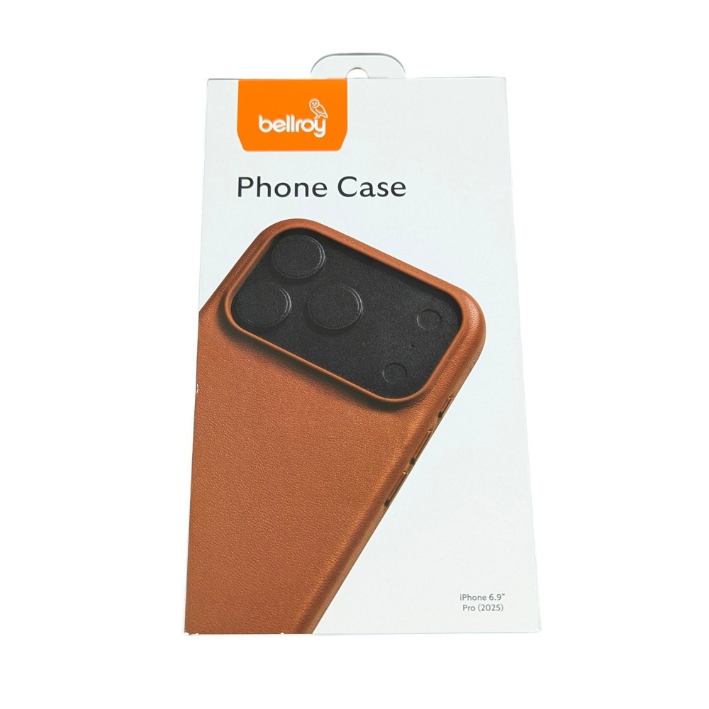 Aa2O Bellroy Premium Leather Case for‎ iPhone 17 Pro Max (6.9" Pro)- Rust Brown